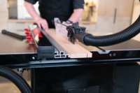 Guide de coupe réglable à verrouillage rapide pour scie à table industrielle à crémaillère et pignon, pour atelier de menuiserie