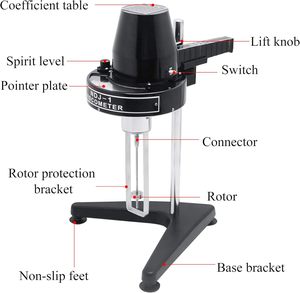 Tenlin Pointer Tipi Döner Viskozimetre, 4 Rotorlu Viskozite Test Cihazı - Product Image 5