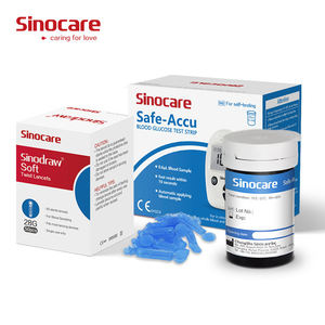 เครื่องวัดระดับน้ำตาลในเลือด <span class=keywords><strong>Sinocare</strong></span> <span class=keywords><strong>Safe</strong></span> <span class=keywords><strong>Accu</strong></span> ใช้ได้กับแผ่นทดสอบ 50 แผ่น ใช้พลังงานไฟฟ้า - Product Image 5