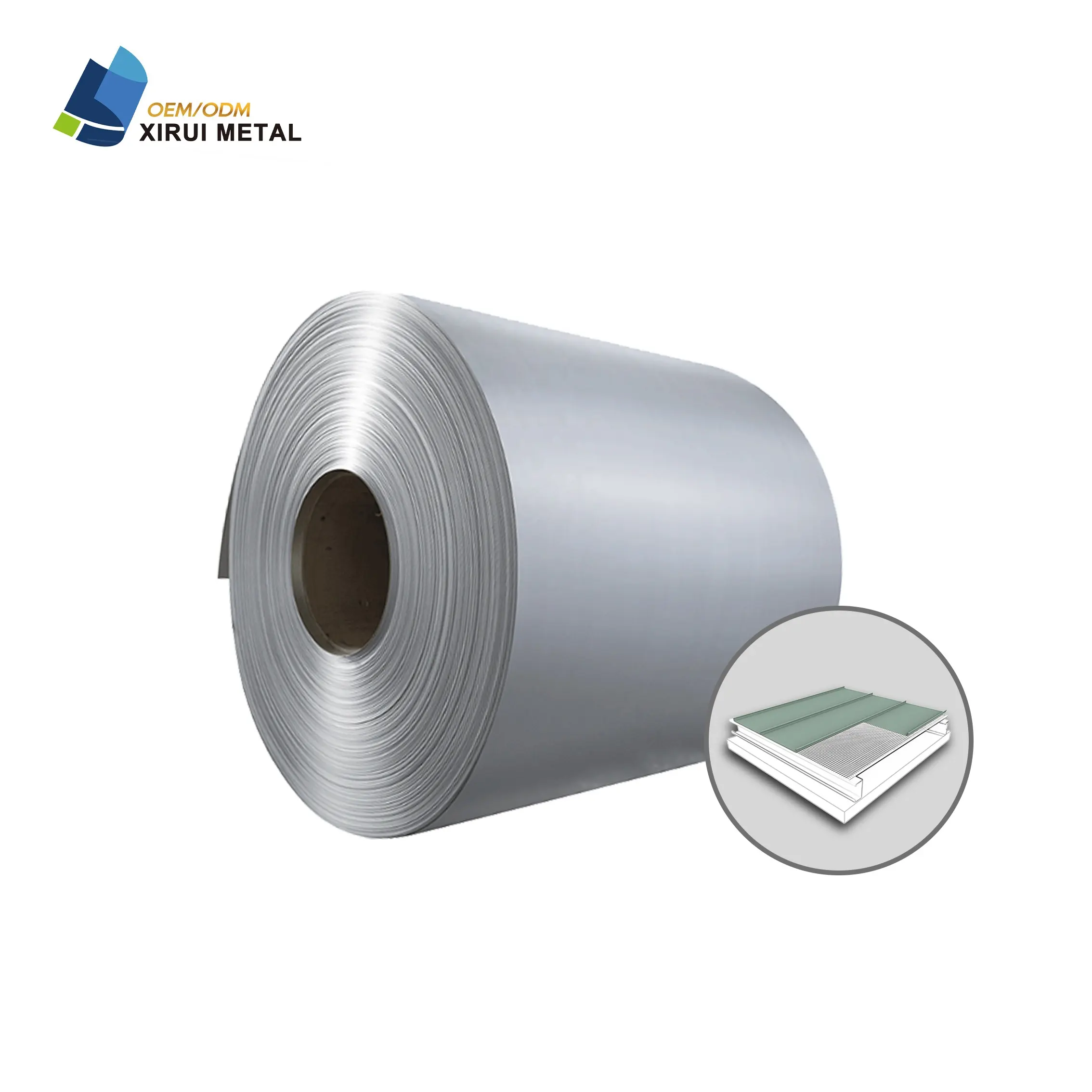 Venta al por mayor 1050 1100 3005 bobina de aluminio recubierta de color blanco bobina de aluminio de fábrica/bobina de aluminio de color para techos