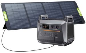 สถานีไฟฟ้าพกพา 2000W 2073Wh 220V UPS ชาร์จเร็ว ป้องกันไฟกระชาก แผงโซลาร์เซลล์ รถยนต์ MPPT คลื่นไซน์บริสุทธิ์ LiFePO4 เครื่องจั๊มสตาร์ท - Product Image 2