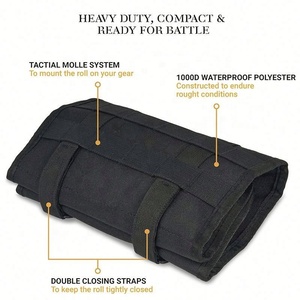 Clé universelle durable enroulable sac de réparation organisateur pochette moto outil rouleau sac - Product Image 2