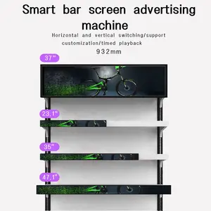 Supermarket Ultra Wide Shelf Lcd Stretched Bar Display Strip Stretched Bar Screen Lcd Screen Module