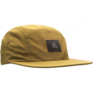 Vente en gros Sports de plein air Cinq panneaux Respirant Léger Nylon Imperméable Séchage rapide Personnalisé Non Structuré Casquette Snapback - Product Image 5