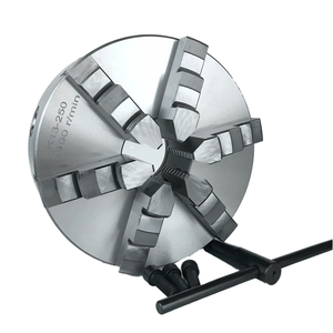 Самоцентрирующийся токарный патрон Sanou серии K13 с 6 кулачками, ручной, для шпинделя - Product Image 1