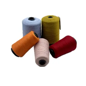 毛糸染めアクリルウール生地手編み織り素材混紡毛糸をサポート