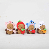 Vente en gros d'animaux au crochet : Capibara, Kapibala, Capybara. Articles au crochet faits main, porte-clés, poupées et jouets au crochet en forme de Capybara.