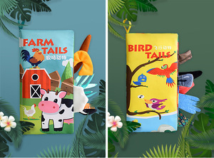 <span class=keywords><strong>Libros</strong></span> <span class=keywords><strong>de</strong></span> Tela <span class=keywords><strong>para</strong></span> Bebés con Diseños Nuevos y Únicos, Juego <span class=keywords><strong>de</strong></span> Juguetes Educativos Tempranos con Temática Animal Montessori - Product Image 6
