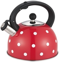 Bouilloire sifflante à fond plat en acier inoxydable de haute qualité théière de capacité de 2.5L pour un usage domestique fond à induction Design moderne
