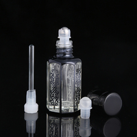 CJ-Custom Logo 3ml 6ml 12ml UV-Druck Leere Attar Parfümöl Achteckige Glasflasche für Oud-Öl