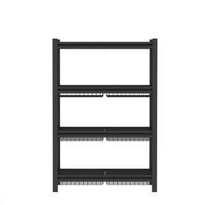 Organizador de Cocina de Metal Resistente a la Oxidación, con Altura de Niveles Ajustable, Cesta Extraíble, <span class=keywords><strong>Estante</strong></span> de Almacenamiento de Acero - Product Image 4