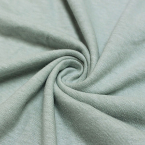 Lino europeo 55% Lino 45% Algodón Jersey único Tejido ligero de punto para vestido de chaleco de verano - Product Image 5