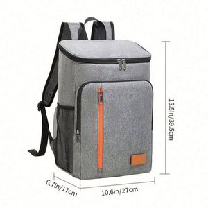 Custom Oxford Grocery Picnic <b>Backpack</b> Logo Wholesale Outdoor Waterproof <b>Thermal</b> Insulated Leakproof Zipper Portable Shoulder Bag - Product Image 3