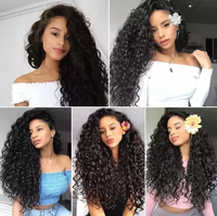 Perruque kinky afro meches humains vierges cru he lace support perruque mode vrai chevou perruque avec dentelle indienne 360