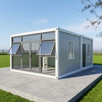 Maisons conteneurs personnalisables de 40 pouces à assemblage rapide, disponibles en plusieurs couleurs, pour hôtels, bureaux, dortoirs et villas - Conception durable