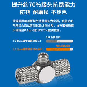 Raccord pneumatique miniature en T SMC à serrage rapide, nouveau modèle MHE4-M5 6-M5 M-5HT-4/6, en laiton, cuivre, plastique pour tube d'air métallique - Product Image 4