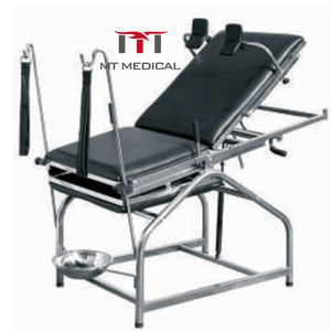 Sofá de examen manual recubierto de acero para <span class=keywords><strong>obstetricia</strong></span> <span class=keywords><strong>y</strong></span> ginecología Cama de hospital con mesa de tratamiento manual - Product Image 1