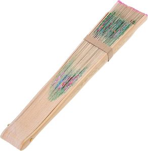 Abanico de Bambú Ecológico de 23 CM (7 Pulgadas) Pintado a Mano, Abanico Español para Fiesta Disco, Clásico, Tradicional, Popular, Regalo Empresarial, Europa - Product Image 6