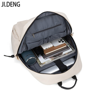 Ji.Deng Laptop <b>Backpack</b> 16-Inch Waterproof Large Capacity Travel Bag For <b>Men</b> Women Student Casual Use - Product Image 4