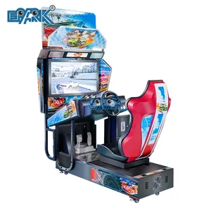 Simulator balap layar 32 inci, mesin Game balap mobil, mesin Arcade balap, mesin Game yang dioperasikan dengan koin