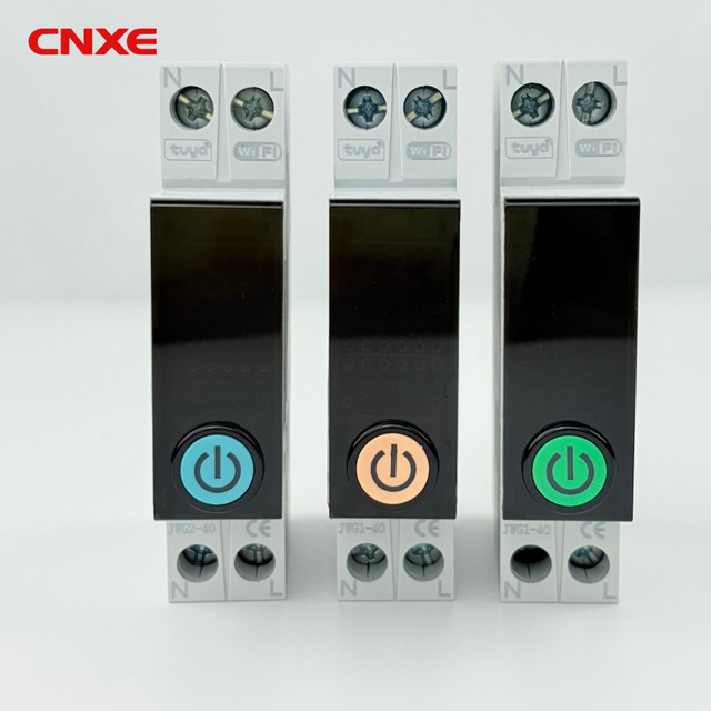 TUYA Compatible 63A 1P+N WiFi Smart Circuit Breaker, Real-Time KWh Energy Metering, Remote Control & Timer