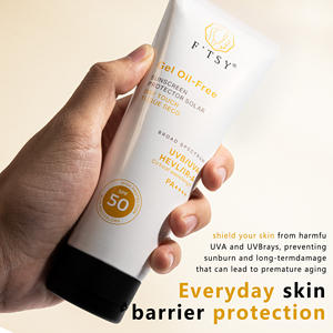 Logo personnalisé Gel <span class=keywords><strong>solaire</strong></span> quotidien Acide hyaluronique Sans fonte blanche Gel de protection <span class=keywords><strong>solaire</strong></span> léger FPS <span class=keywords><strong>50</strong></span> pour le visage - Product Image 3