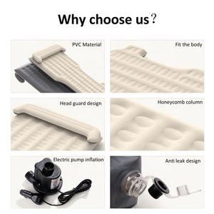 Lit gonflable Anjuny au <span class=keywords><strong>prix</strong></span> d'usine, matelas pneumatique pour voiture, 204x139cm, capacité de 200 kg, bien ajusté avec protection de tête pour <span class=keywords><strong>Tesla</strong></span> Mode 3 - Product Image 3