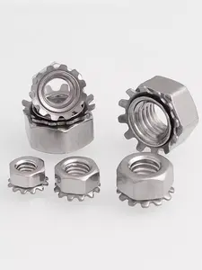 304 thép không gỉ k-nut metric/inch/Mỹ Nut với răng Nut đa-răng tốt răng NUT