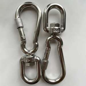Moschettone Girevole con Gancio a Molla in Acciaio Inox <span class=keywords><strong>per</strong></span> Guinzaglio <span class=keywords><strong>per</strong></span> Cani, Borsa, Moschettone - Product Image 1