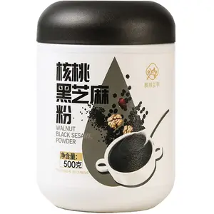 Polvo nutritivo instantáneo para desayuno, fabricante de polvo de sésamo negro y nogal, 500g
