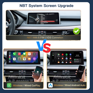 BMW 1/2/3/4 시리즈 F20/F21/F22/F30/F31/F33/F34/F36 안드로이드 오토 NBT 시스템용 1920*720 멀티미디어 터치스크린 무선 카플레이 - Product Image 3