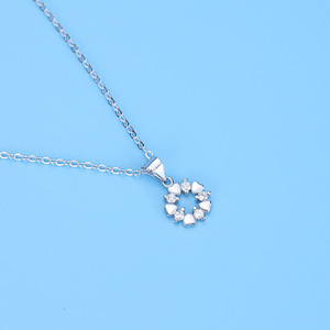 Joyería al por mayor clavícula colgante en forma de corazón pareja mejor amigo collar de mujer - Product Image 2