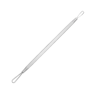 Extracteur de points noirs et d'imperfections en acier inoxydable à double tête, aiguille anti-acné, outils de beauté pour le visage et le nez - Product Image 1