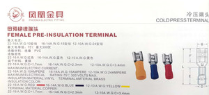 Pre-cách điện nhanh chóng ngắt kết nối kết nối nam và nữ Spade Lug Butt Splice uốn thiết bị đầu cuối - Product Image 6