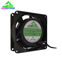 Kipas Aksial AC 8025 80x80x25mm 110V 220V 240V 2500RPM PWM Bantalan Bola Aliran Udara Tinggi Kipas Buang Radiator Industri untuk Kabinet