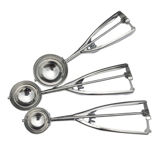 Muỗng <span class=keywords><strong>Muffin</strong></span> Lớn/Vừa/Nhỏ Bằng Thép Không Gỉ Để Nướng, Trái Cây Và Thịt Viên Kem Cookie Scoop Bộ 3 - Product Image 2