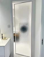 Puertas Interiores de Vidrio con Privacidad, Resistentes a la Humedad, de Aluminio, con Estructura Estable y Diseño Duradero, Garantía de 5 Años para Hoteles y Apartamentos