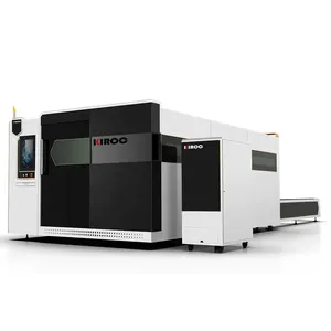 Çok fonksiyonlu 2kw Fiber lazer Cnc kesme makinesi ahşap mobilya için tam kapak