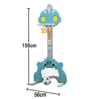 Stands de basket-ball en plastique d'intérieur pour enfants Feiqitoy avec jeu de golf et de football