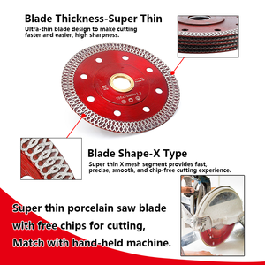 4.5 Inch 115mm X Mesh Turbo <strong>Segment</strong> Tile Porcelain Ceramic Cutting Disc Disk Diamond Saw <strong>Blade</strong> - Product Image 3