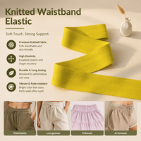 Accessoires vestimentaires de sport : Bande élastique pliable et réglable respirante de 40 mm en maille tricotée Spandex/Polyester de qualité supérieure