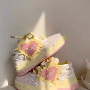 Chaussures de skate polyvalentes et tendance pour femme, modèle été 2026, style Mandarin Duck, à semelle épaisse et rehaussante - Product Image 2