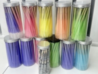 Yuyang 84/98/109mm Cônes en papier kraft de qualité supérieure, faits à la main, jetables, écologiques, biodégradables, de qualité alimentaire, imprimés en quatre couleurs