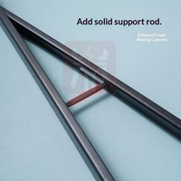 Support mural triangulaire SPEEDONE pour lavabo sous-évier en marbre ou céramique, forme arquée, peint