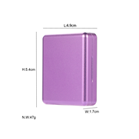 Boîte à cigarettes magnétique en aluminium multicolore, résistante à la poussière et à l'humidité, compatible avec tous les bâtonnets de la série IQOS Iluma
