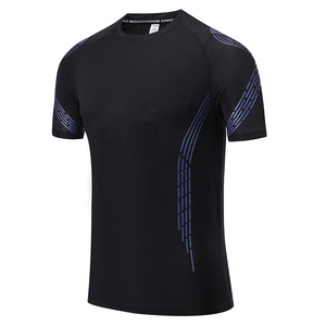 <span class=keywords><strong>T</strong></span>-<span class=keywords><strong>shirt</strong></span> pas cher personnalisé à séchage rapide Fitness pour hommes à manches courtes pour l'entraînement à la course à pied pour hommes - Product Image 2