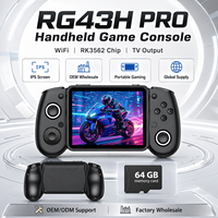 Console de jeu portable rétro RG43H PRO avec écran IPS, WiFi, puce RK3562, lecteur de jeux vidéo portable, sortie TV, vente en gros OEM