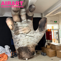 Nouvelles mains gonflables réalistes pour Halloween, paumes gonflables pour décorations et accessoires lors d'activités