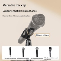 Nouveau support de microphone universel sur pied en métal à tige unique, support multifonctionnel rétractable