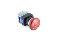 Interrupteur à bouton-poussoir momentané/autobloquant en plastique de 22 mm et 30 mm, à borne à vis, tête ronde